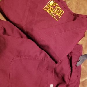 Burgundy mens figs set Large